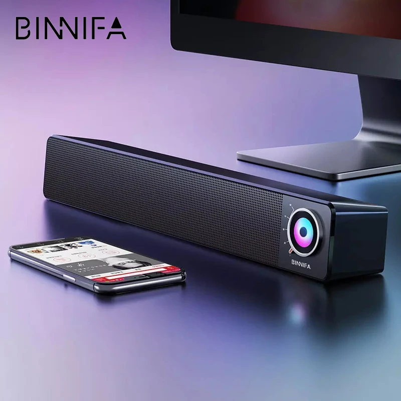 Настольный Саундбар BINNIFA, Bluetooth 5,0 динамик, цветсветильник, DSP, двойной звуковой сигнал, беспроводной вход AUX/микрофон для ноутбука, телевизора, кинотеатра
Настольный Саундбар BINNIFA, Bluetooth 5,0 динамик, цветсветильник, DSP, двойной звуковой сигнал, беспроводной вход AUX/микрофон для ноутбука, телевизора, кинотеатра