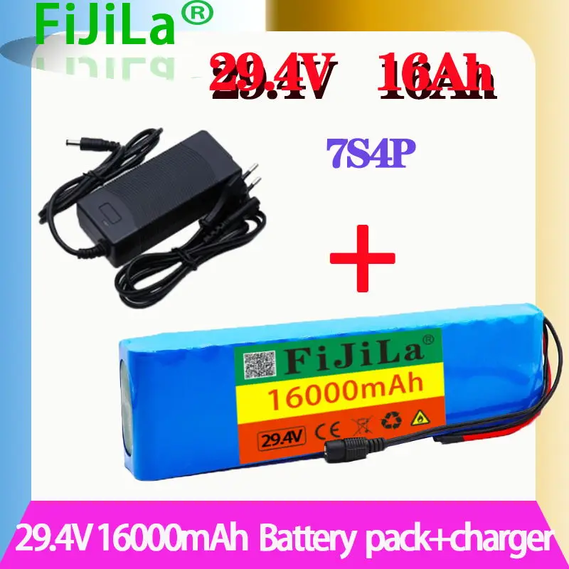 2021 7S4P 24V 16000mah 29.4V FOR Lithium-ion Battery Pack Built-in BMS Electric Bike unicycle scooter wheelchair motor + Charger
2021 7S4P 24V 16000mah 29.4V FOR Lithium-ion Battery Pack Built-in BMS Electric Bike unicycle scooter wheelchair motor + Charger