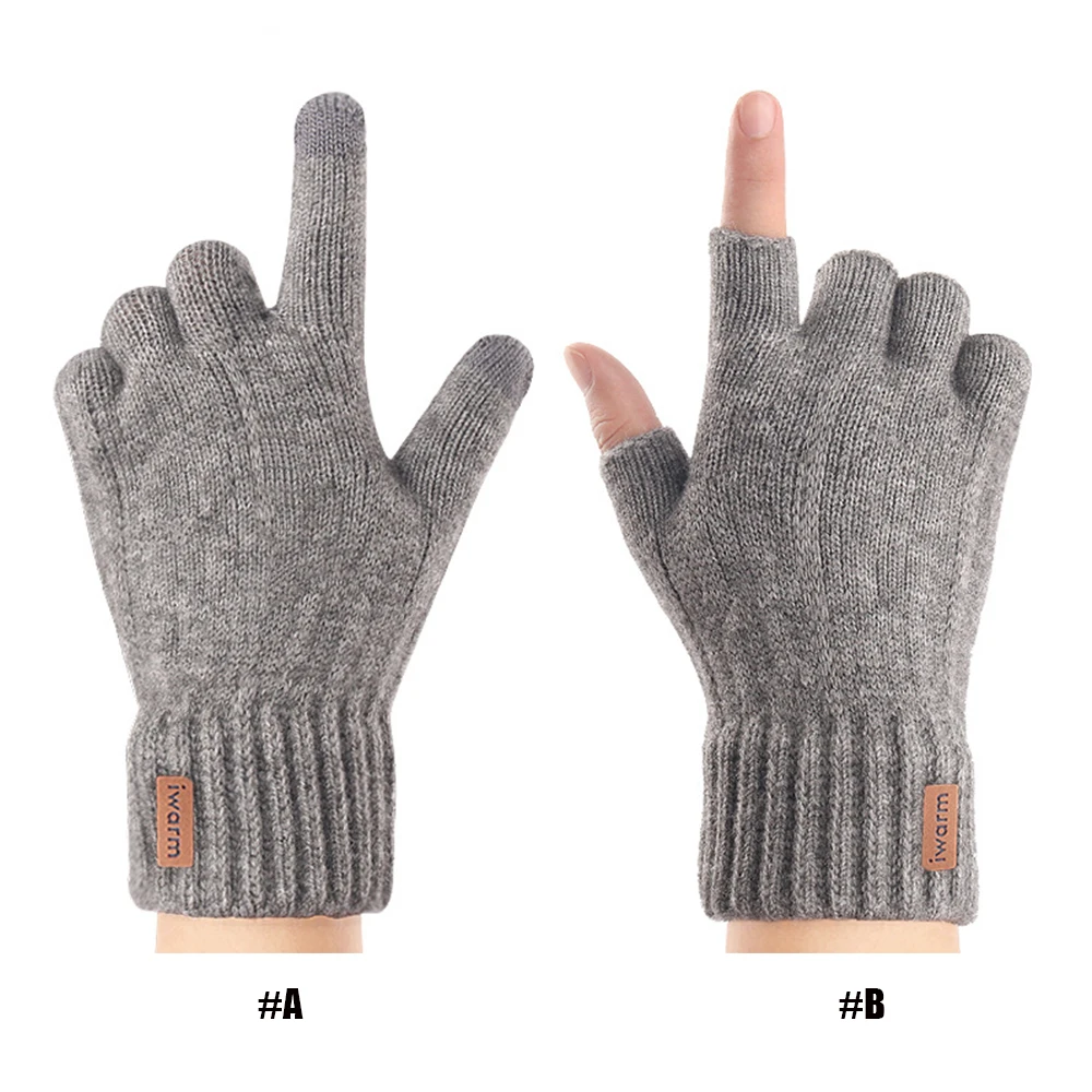 Knitted Fingerless Full Finger Gloves Winter Thicken Warm Touch Screen Gloves Unisex Outdoor Stretch Elastic Warm Cycling Gloves
Knitted Fingerless Full Finger Gloves Winter Thicken Warm Touch Screen Gloves Unisex Outdoor Stretch Elastic Warm Cycling Gloves