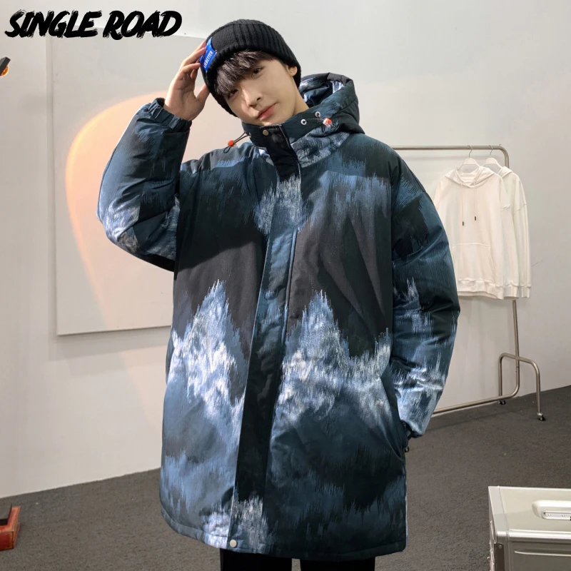 Single Road Men's Winter Long Jacket 2021 Graphene Antibacterial Tie Dye Streetwear Parkas Padded Coat Hooded Jackets For Men
Single Road Men's Winter Long Jacket 2021 Graphene Antibacterial Tie Dye Streetwear Parkas Padded Coat Hooded Jackets For Men