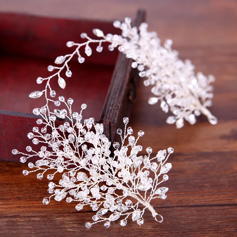 Luxury Full Crystal Branch Leaf Bride Hair Clip Headdress Headpiece Hair Band Bridal Wedding Accessories Handmade Hair Jewelry
Luxury Full Crystal Branch Leaf Bride Hair Clip Headdress Headpiece Hair Band Bridal Wedding Accessories Handmade Hair Jewelry