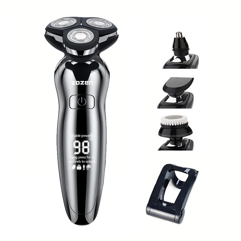Electric Shaver For Men 4D Razor Beard Trimmer USB 3 Blades Portable Water Proof electric shavers Hair Clipper Facial Epilato
Electric Shaver For Men 4D Razor Beard Trimmer USB 3 Blades Portable Water Proof electric shavers Hair Clipper Facial Epilato