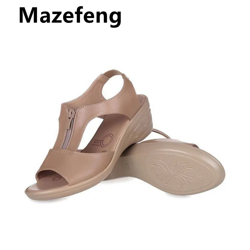2021 New Black Solid Women Sandals Summer Pumps Shoes Casual Shallow Wedges Zipper 5cm High Heels Student Female Sandals 36-41
2021 New Black Solid Women Sandals Summer Pumps Shoes Casual Shallow Wedges Zipper 5cm High Heels Student Female Sandals 36-41