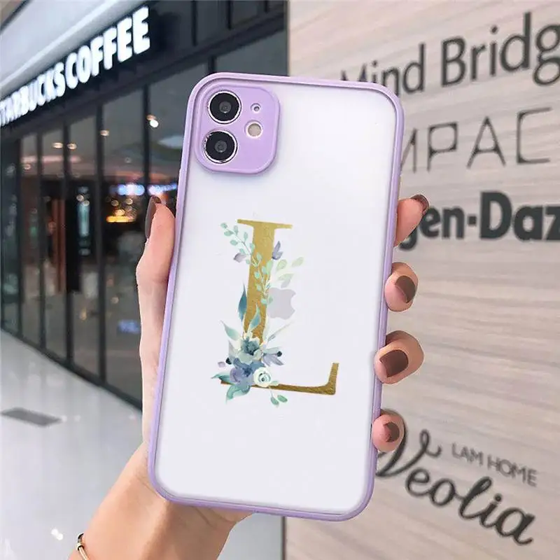 Flower Golden Alphabet pattern Phone Case matte transparent For iphone 7 8 11 12 plus mini x xs xr pro max cover
Flower Golden Alphabet pattern Phone Case matte transparent For iphone 7 8 11 12 plus mini x xs xr pro max cover