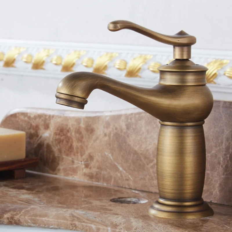 Bathroom Basin Faucet Antique Brass Mixer Solid Copper Luxury Europe Style Tap Taps
Bathroom Basin Faucet Antique Brass Mixer Solid Copper Luxury Europe Style Tap Taps