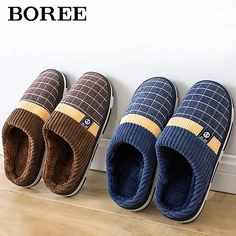 Winter Cotton Slippers Men Short Plush Warm Shoes Lattice Unisex Indoor Slippers Hard-wearing Non-slip Home Soft Slipper Female
Winter Cotton Slippers Men Short Plush Warm Shoes Lattice Unisex Indoor Slippers Hard-wearing Non-slip Home Soft Slipper Female