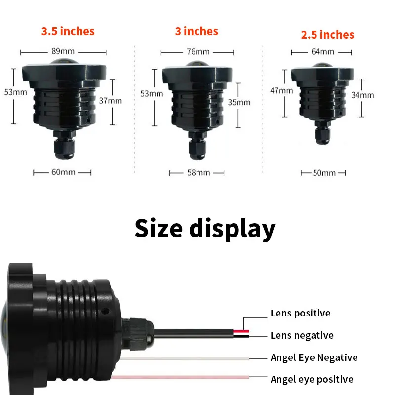 3.5 inch fog lights car daytime LED lens fog lights modified cob fisheye front fog lights daytime running lights
3.5 inch fog lights car daytime LED lens fog lights modified cob fisheye front fog lights daytime running lights