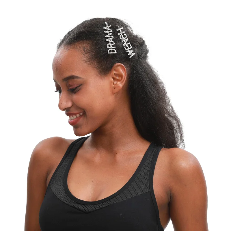 Good Quality Word Hairclips Hot Popular Letters Bobby Pins Shiny Crystal Hair Clips Unique Hairgrips Hair Accessories WHOLESALE
Good Quality Word Hairclips Hot Popular Letters Bobby Pins Shiny Crystal Hair Clips Unique Hairgrips Hair Accessories WHOLESALE