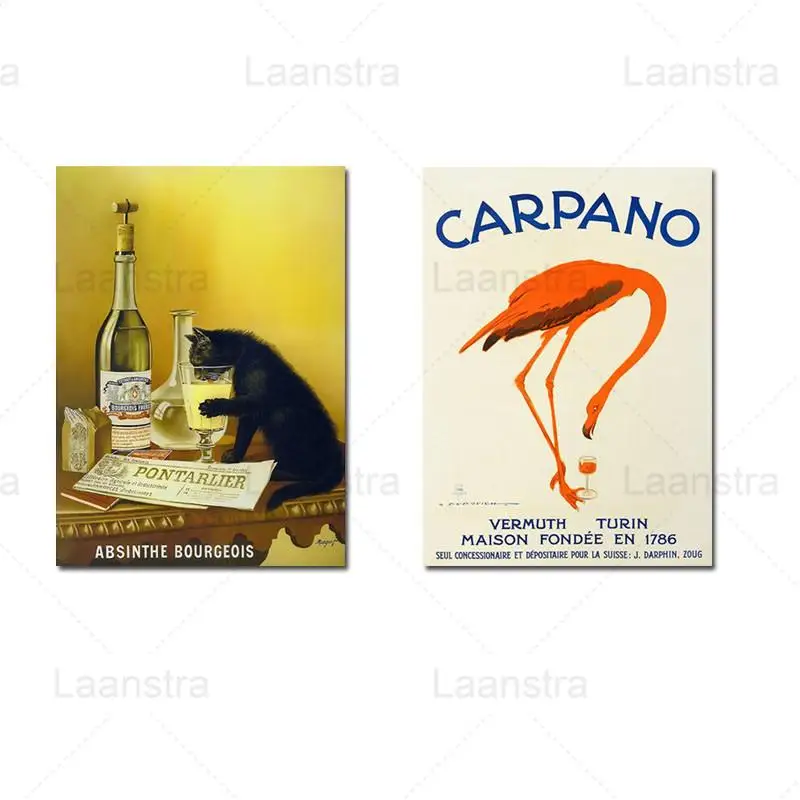 Absinthe Bourgeois Wall Picture Vintage Painting Carpano Drink Wine Poster Animals Canvas Print Gift Home Decor Mural Bar Pub Wa
Absinthe Bourgeois Wall Picture Vintage Painting Carpano Drink Wine Poster Animals Canvas Print Gift Home Decor Mural Bar Pub Wa