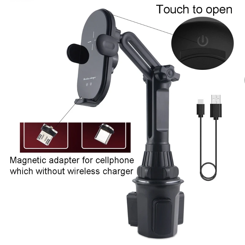 Auto Clamping 10W Car Wireless Charger Cup Phone Mount Holer with Magnetic Plug R2JF
Auto Clamping 10W Car Wireless Charger Cup Phone Mount Holer with Magnetic Plug R2JF