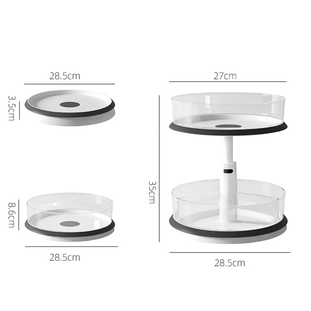 Storage Shelf Holder Non-slip Double-layer non-perforated Rotating Rack For storage of kitchen supplies
Storage Shelf Holder Non-slip Double-layer non-perforated Rotating Rack For storage of kitchen supplies