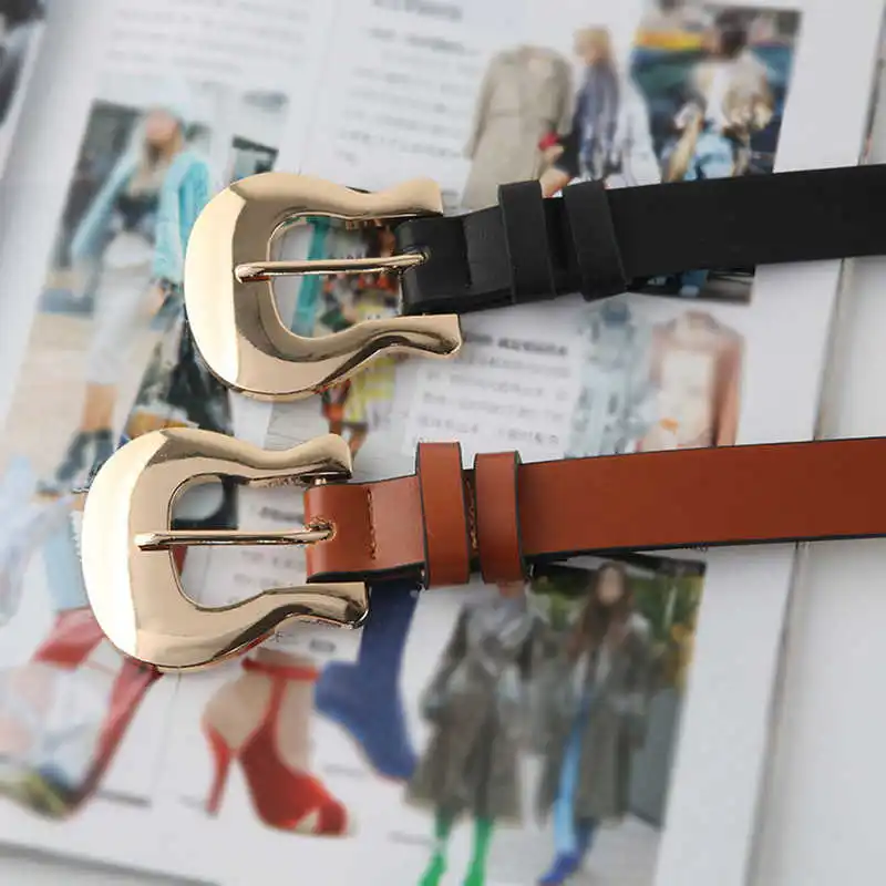 New Fashion Leather Women Belt Metal Buckle Waist Straps Designer Lady Dress Trouser Decoration Waistband
New Fashion Leather Women Belt Metal Buckle Waist Straps Designer Lady Dress Trouser Decoration Waistband
