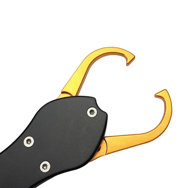 Fish Lip Gripper with Scale 28lb Aluminum Fish Grabber Tackle Fishing Grip Tool G99D