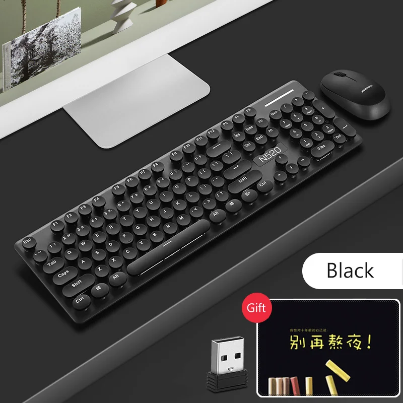 Беспроводная USB клавиатура 2 4G комбинированная эргономичная игровая оптическая