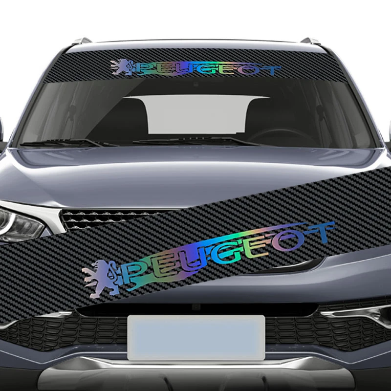 

For Peugeot 308 207 3008 208 2008 306 406 408 206 307 508 407 205 4008 5008 103 106 301 Accessories Car Windshield Sticker Decal