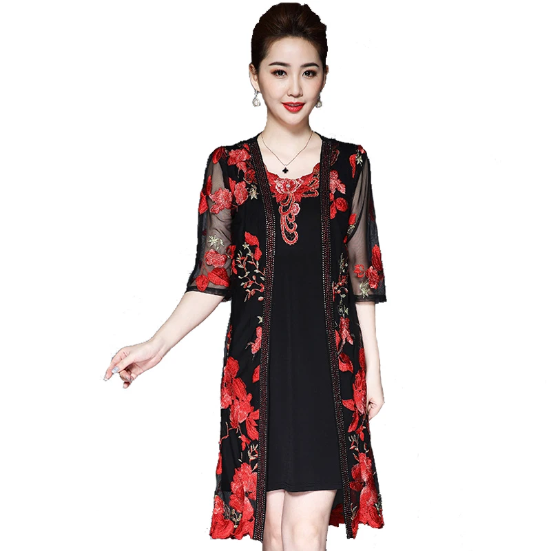 2 Pieces Dress Summer Plus Size Mesh Embroidery Sexy Dresses Women Eleganr Casual Evening Party Mini Dress o Neck Vestidos Mujer
2 Pieces Dress Summer Plus Size Mesh Embroidery Sexy Dresses Women Eleganr Casual Evening Party Mini Dress o Neck Vestidos Mujer