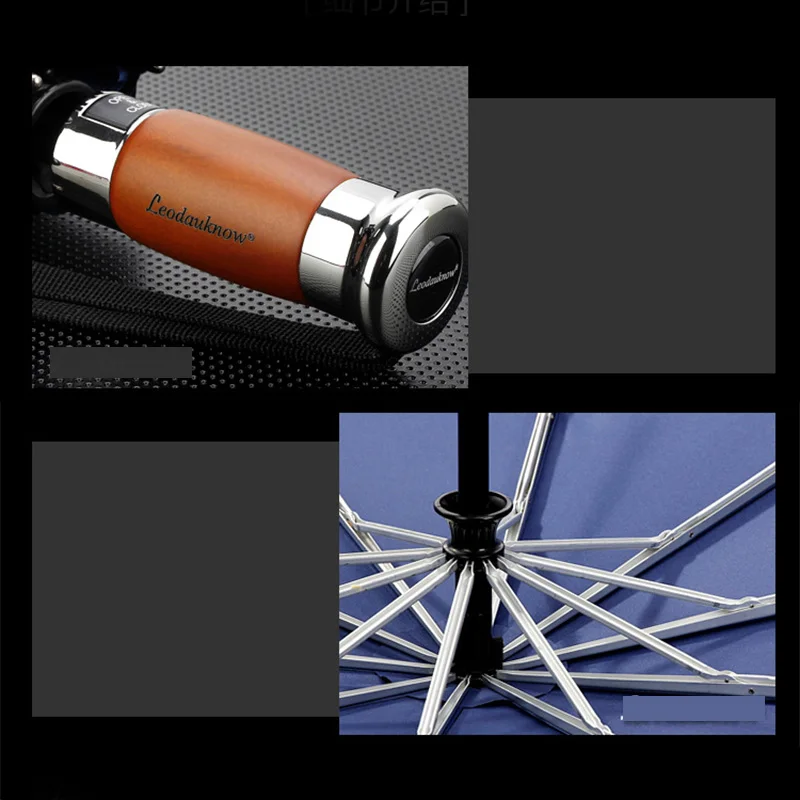 1.25m 10K Large Business Men Umbrella Automatic Folding Luxury Sunscreen Parasol Windproof Wood Handle Rain Umbrella Women Lady
1.25m 10K Large Business Men Umbrella Automatic Folding Luxury Sunscreen Parasol Windproof Wood Handle Rain Umbrella Women Lady