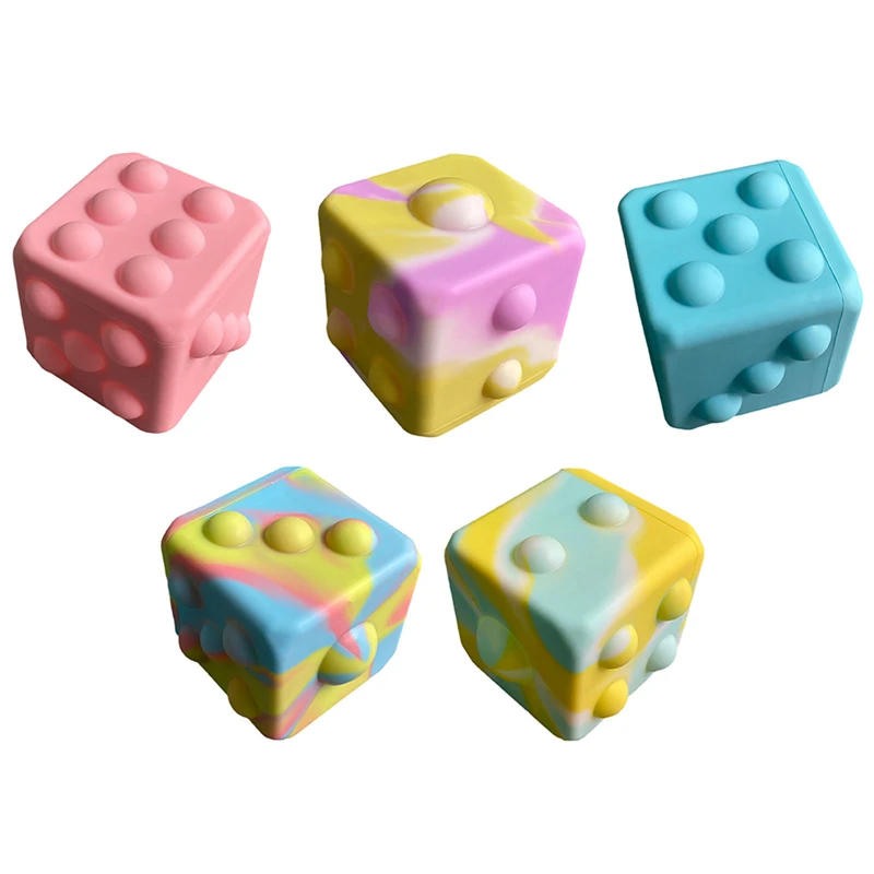 Rainbow Stress Dice Ball Silicone Decompression 3D Grip Push It Bubble Puzzle Toy Anti Anxiety Sensory Game For Kids And Adults
Rainbow Stress Dice Ball Silicone Decompression 3D Grip Push It Bubble Puzzle Toy Anti Anxiety Sensory Game For Kids And Adults