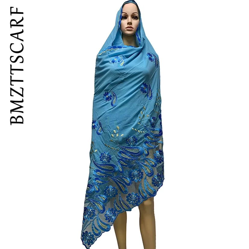 New African Women Scarfs muslim embroidery soft Chiffon Splicing big scarf for shawls wraps pashmina women scarf BM945 
New African Women Scarfs muslim embroidery soft Chiffon Splicing big scarf for shawls wraps pashmina women scarf BM945