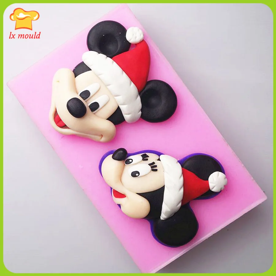 Cartoon double sugar silicone mold mickey head series Handmade chocolate mould cake decoration mould
Cartoon double sugar silicone mold mickey head series Handmade chocolate mould cake decoration mould