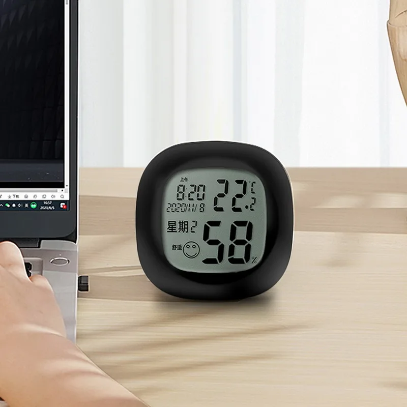 Electronic Digital Thermometer And Hygrometer Household Indoor Dry Hygrometer Large Screen With Clock
Electronic Digital Thermometer And Hygrometer Household Indoor Dry Hygrometer Large Screen With Clock