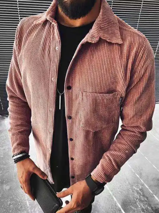 Men Jacket Lapel Plaid Printed Loose Corduroy Casual Warm Long-sleeved Autumn and Winter Single-breasted Pocket Cardigan Jacket
Men Jacket Lapel Plaid Printed Loose Corduroy Casual Warm Long-sleeved Autumn and Winter Single-breasted Pocket Cardigan Jacket