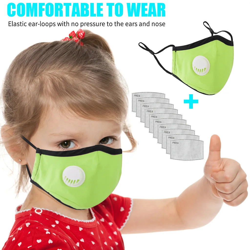 Children Reuse Filter Masks For Face Protection Breathable Cotton Cloth Mask With Breathe Valves Pm2.5 Masques No Decoration
Children Reuse Filter Masks For Face Protection Breathable Cotton Cloth Mask With Breathe Valves Pm2.5 Masques No Decoration