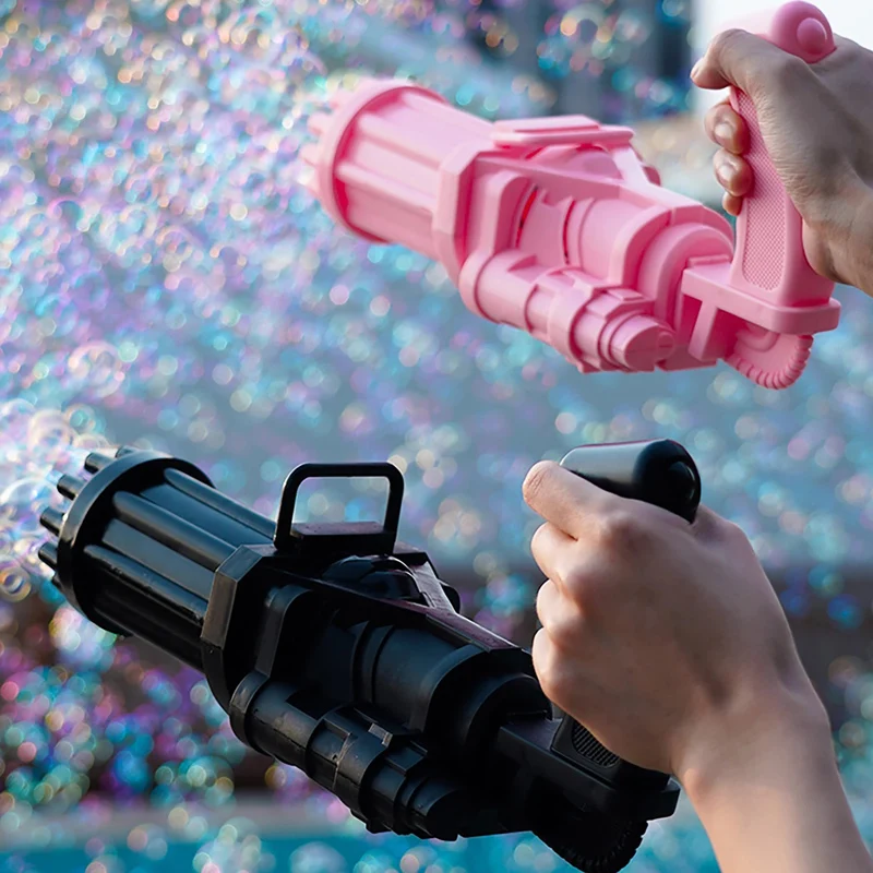 Kids Automatic Gatling Bubble Gun Toys Summer Soap Water Bubble Machine 2-in-1 Electric Bubble Machine For Children Gift Toys
Kids Automatic Gatling Bubble Gun Toys Summer Soap Water Bubble Machine 2-in-1 Electric Bubble Machine For Children Gift Toys