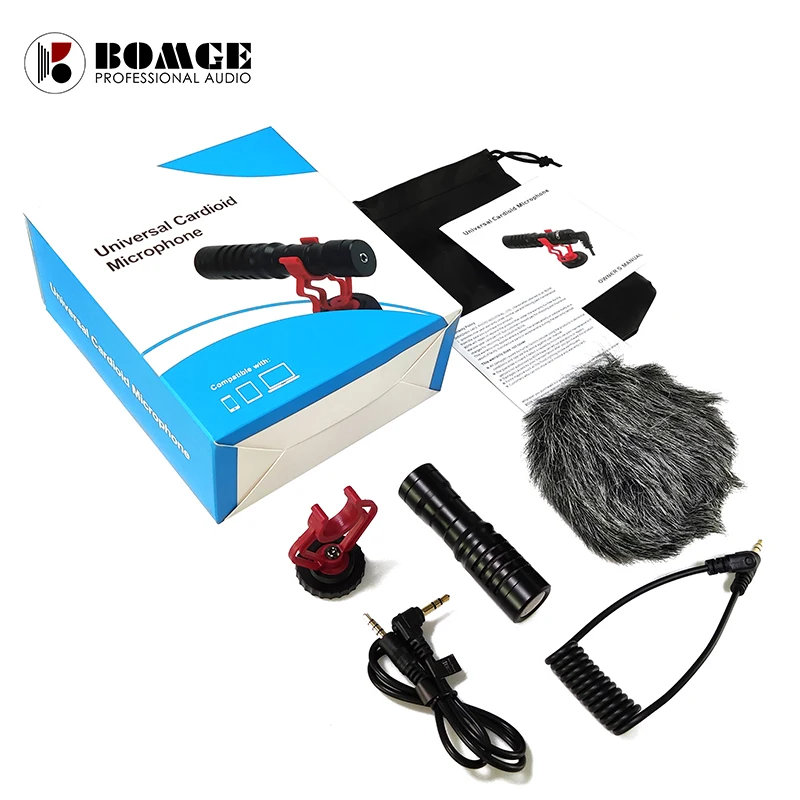 Камера с микрофоном видеомикрофон Videomicro для Boya by-mm1 камер Canon EOS/Nikon Android/iPhone