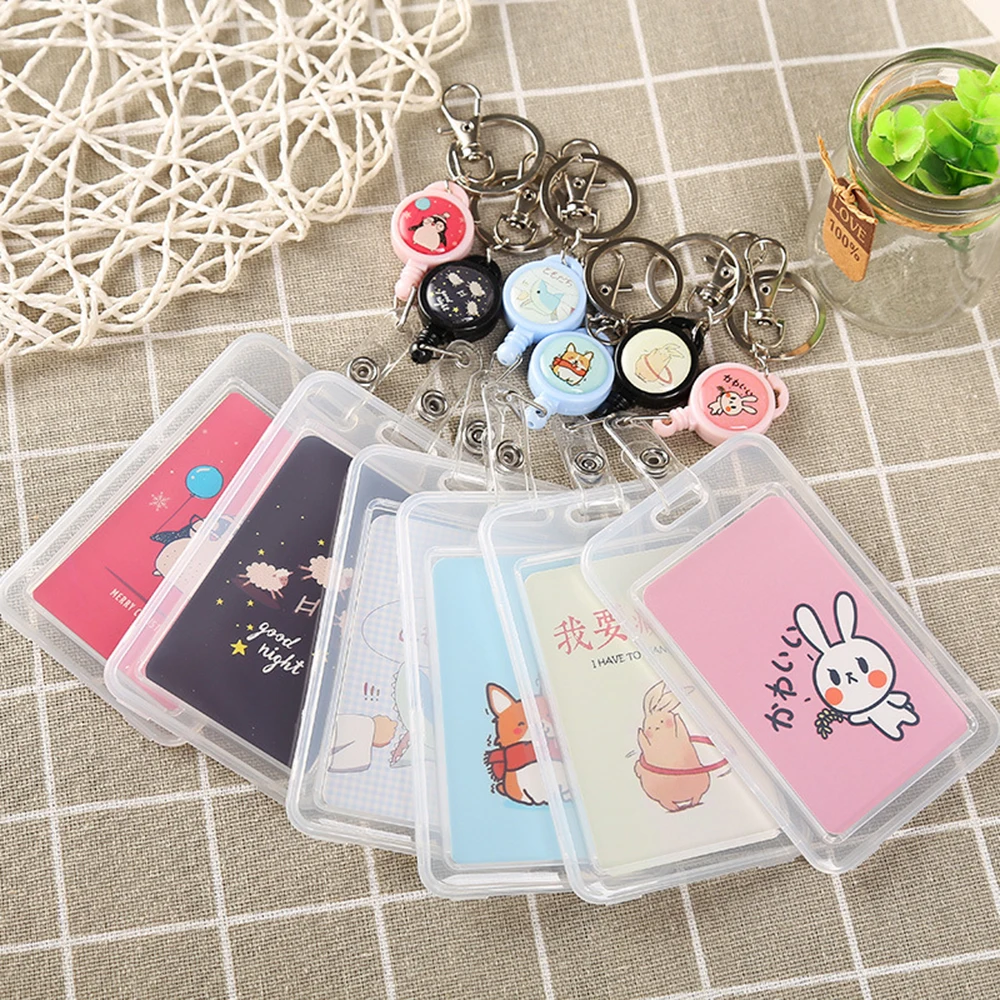 2021 New Fashion Cartoon Cute Plastic Holder Case Badge Retractable Reel Neck Strap Lanyard Bus Id Card For Schools Companies
2021 New Fashion Cartoon Cute Plastic Holder Case Badge Retractable Reel Neck Strap Lanyard Bus Id Card For Schools Companies