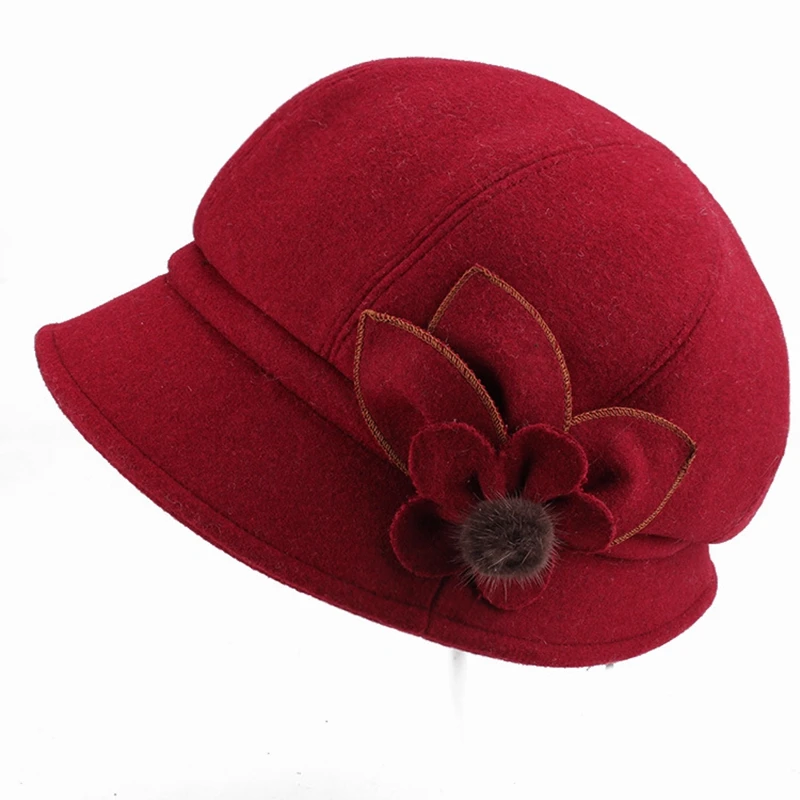Korean Style Flowers Peaked Cap Thicken Female Fashion Plush Flower Core Decoration Autumn Winter Temperament Solid Color Hat
Korean Style Flowers Peaked Cap Thicken Female Fashion Plush Flower Core Decoration Autumn Winter Temperament Solid Color Hat
