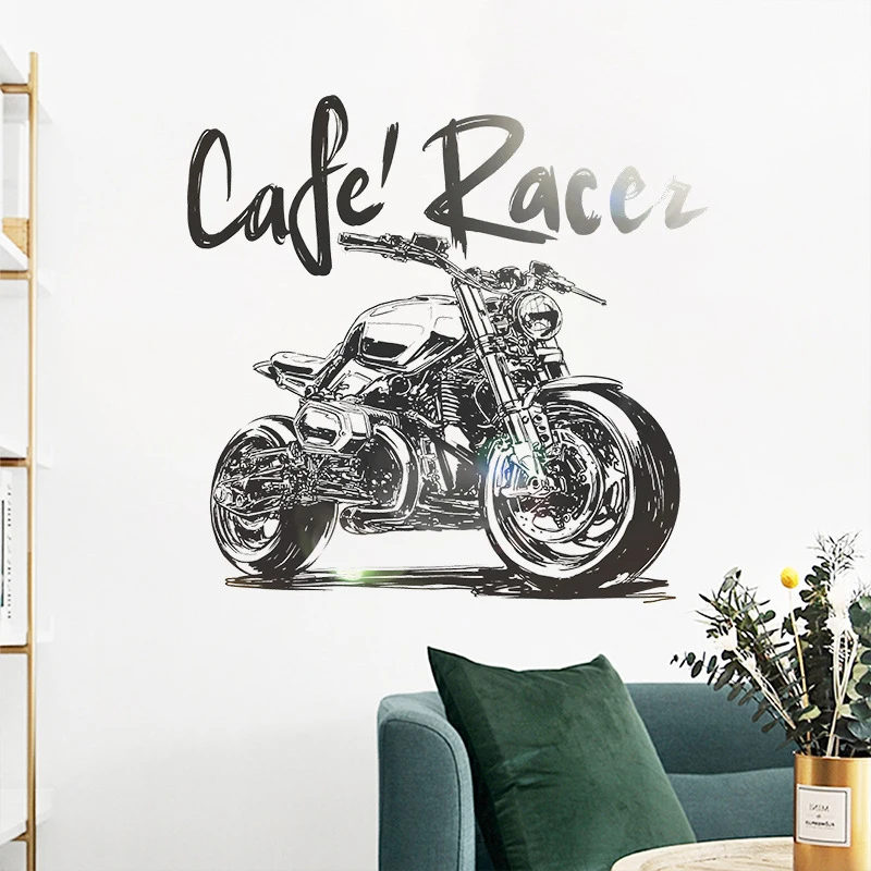 Black Motorcycle Wall Stickers Retro Decoration For Boy Children Room Decor Restaurant Porch Decals Home Vinyl Wall Poster Mural
Black Motorcycle Wall Stickers Retro Decoration For Boy Children Room Decor Restaurant Porch Decals Home Vinyl Wall Poster Mural