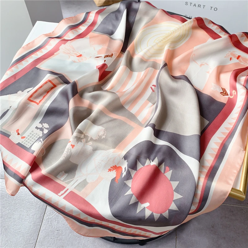 Female Foulard Neck Scarf Design Print Animal Cartoon Scarves Lady Neckerchief Hairband Silk Square Spring Scarves Bandana
Female Foulard Neck Scarf Design Print Animal Cartoon Scarves Lady Neckerchief Hairband Silk Square Spring Scarves Bandana