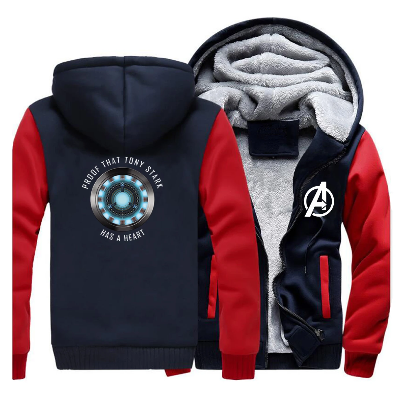 Iron Man Winter Thick Jacket Men Fleece Warm Coat Superhero Hoodie Love You 3000 Jackets Tone Stark Sportswear Male Sweartshirt | Мужская