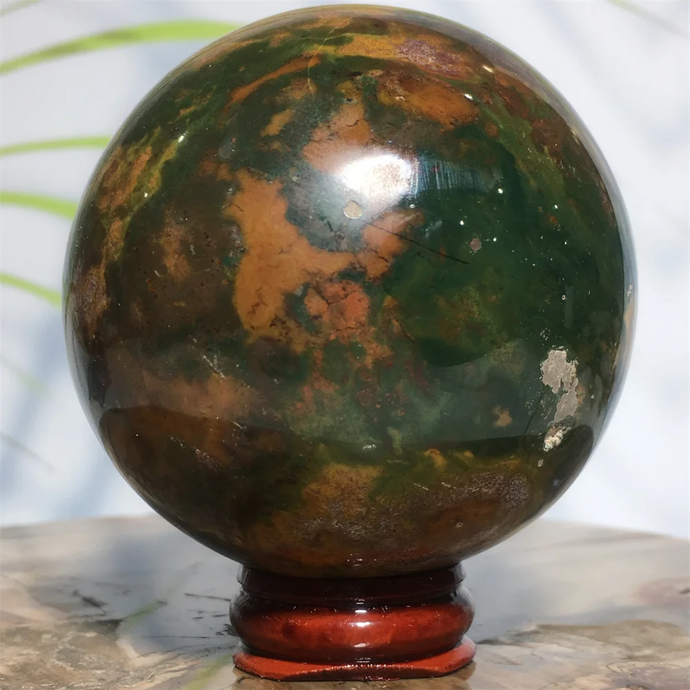 Natural Ocean Jasper Crystal Quartz Stone Sphere Chakra Healing Energy Rock Gemstone Ball Living Room Decoration Collection Gift 
Natural Ocean Jasper Crystal Quartz Stone Sphere Chakra Healing Energy Rock Gemstone Ball Living Room Decoration Collection Gift