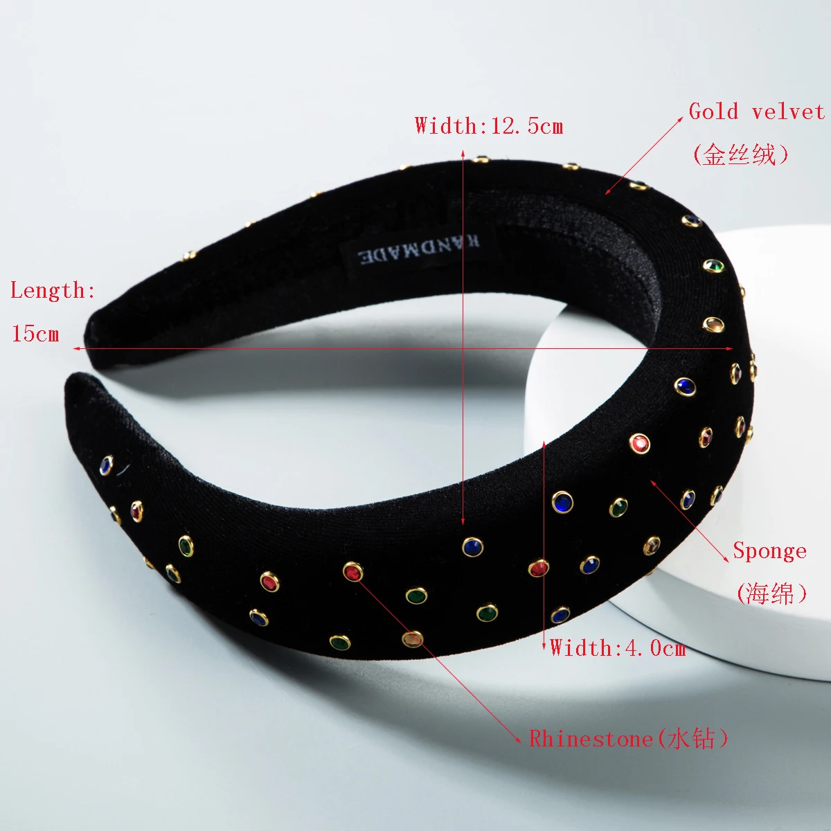 Sponge Headband head Baroque Headbands for women rhinestone Headwear Gold velvet cloth Hairband Broad Hair bands Hair accessory
Sponge Headband head Baroque Headbands for women rhinestone Headwear Gold velvet cloth Hairband Broad Hair bands Hair accessory