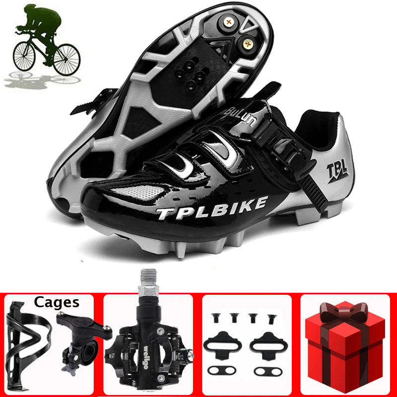 

MTB Cycling Shoes Men Zapatillas Ciclismos Self-locking Non-slip Breathable Mesh Bike Sneakers Mountain Bicycle Sneakers