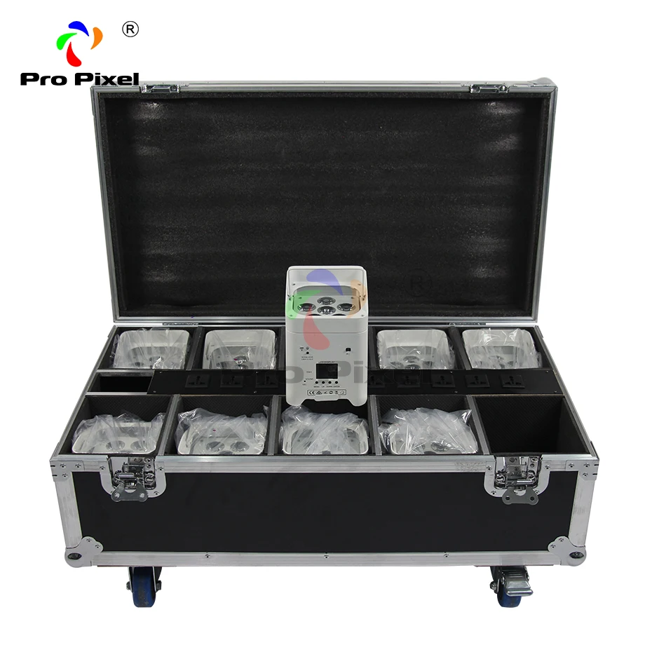 30 шт. с зарядкой f светильник caseWireless батарея DMX Power RGBWA UV 6 в 1 светодиодный Par Wifi и