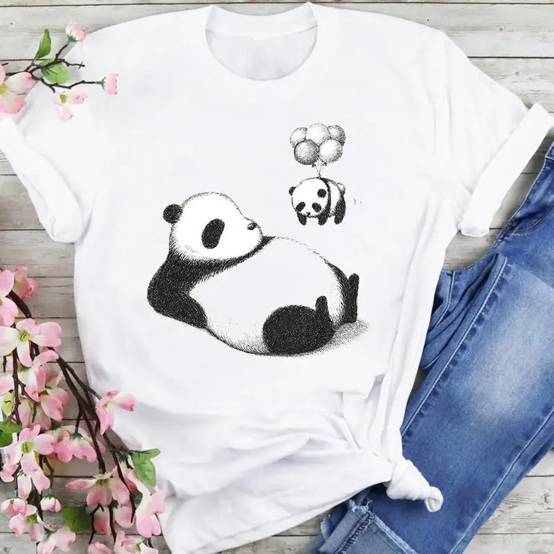 Short Sleeve Panda Lovely Trend Style Tees Fashion Ladies Summer Female Clothes Tshirts Print Tops Women Cartoon Graphic T-Shirt
Short Sleeve Panda Lovely Trend Style Tees Fashion Ladies Summer Female Clothes Tshirts Print Tops Women Cartoon Graphic T-Shirt