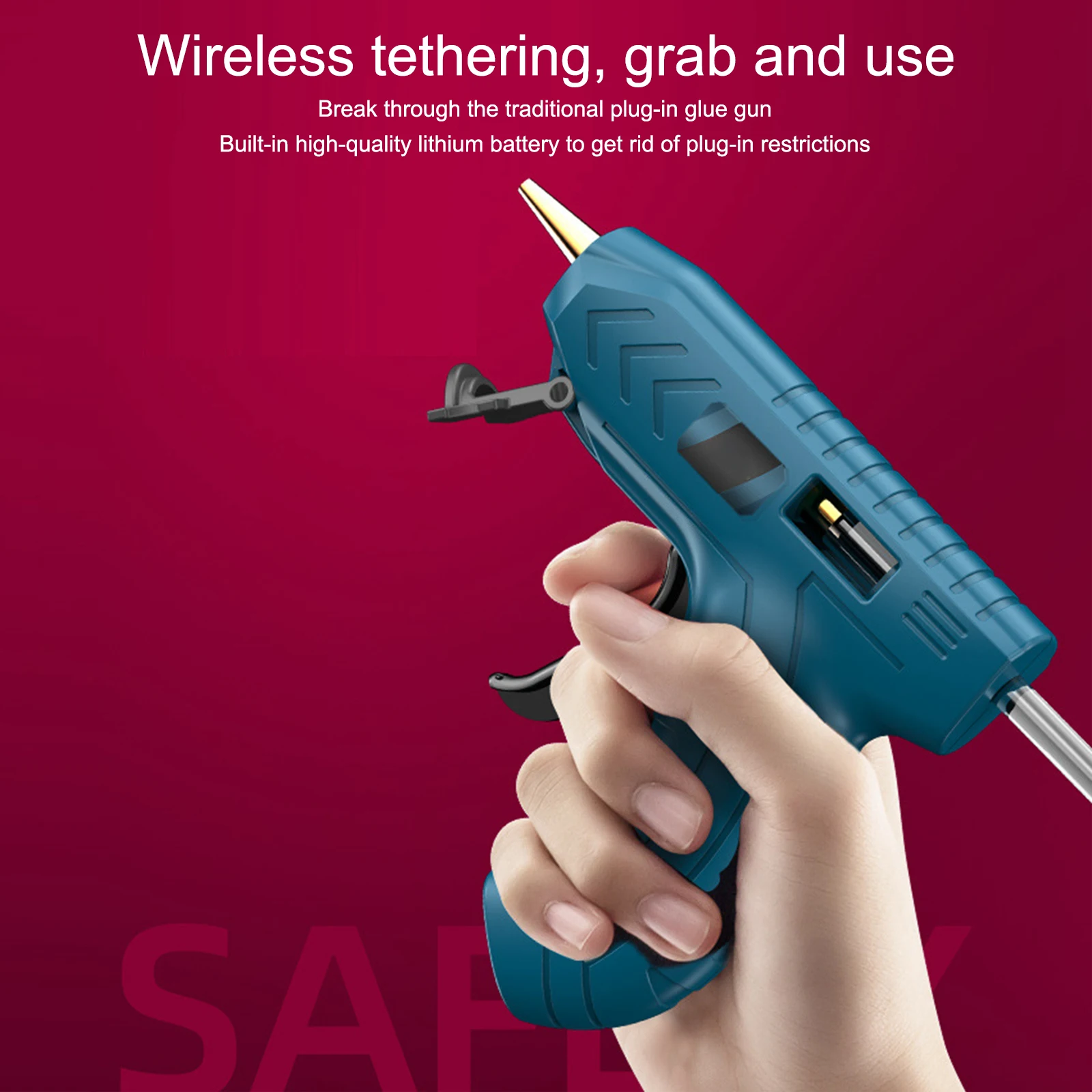 Hot Melt Glue Gun 3.6V Cordless Rechargeable Lithium-ion Handmade Glue Stick Gun with 10 Sticks and Copper Nozzles Home DIY Tool
Hot Melt Glue Gun 3.6V Cordless Rechargeable Lithium-ion Handmade Glue Stick Gun with 10 Sticks and Copper Nozzles Home DIY Tool