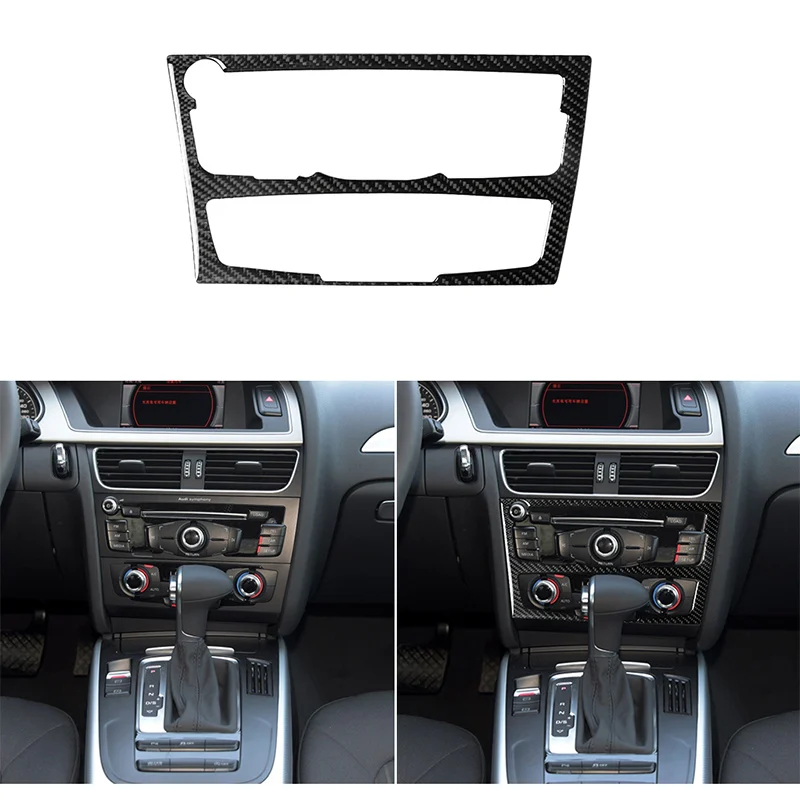 Для Audi Q5 A4 B8 A5 2010 2011 2012 2013 2015, центральное управление из углеродного волокна, панель CD, обшивка
Для Audi Q5 A4 B8 A5 2010 2011 2012 2013 2015, центральное управление из углеродного волокна, панель CD, обшивка