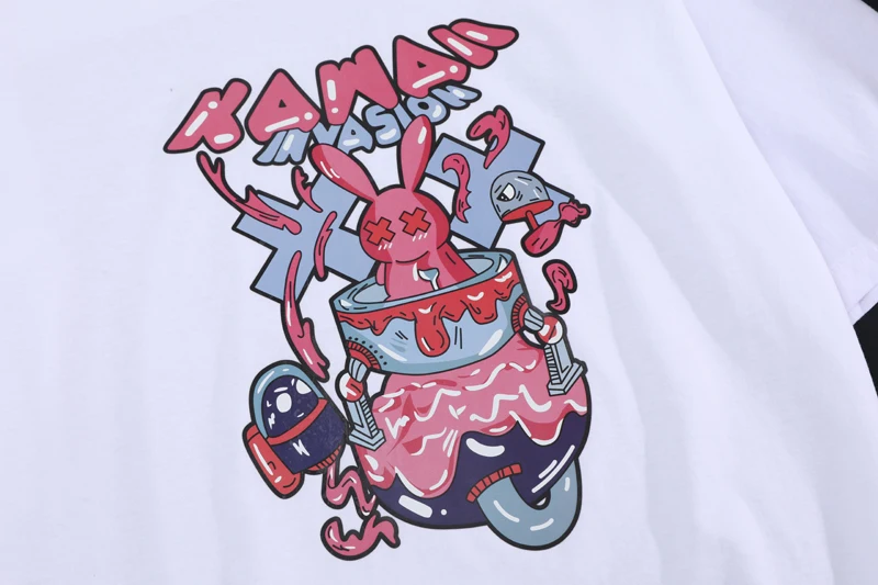 New Couple Graffiti Dark Rabbit Short-sleeved Men and Women Loose Round Neck T-shirt Top Woman Tshirts
New Couple Graffiti Dark Rabbit Short-sleeved Men and Women Loose Round Neck T-shirt Top Woman Tshirts