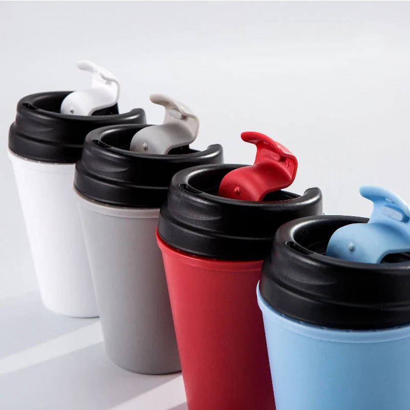 Матовая BPA Бесплатная пластиковая кофейная чашка двухслойная анти-обжигающая портативная Питьевая кружка простые сопутствующие чашки 
Матовая BPA Бесплатная пластиковая кофейная чашка двухслойная анти-обжигающая портативная Питьевая кружка простые сопутствующие чашки
