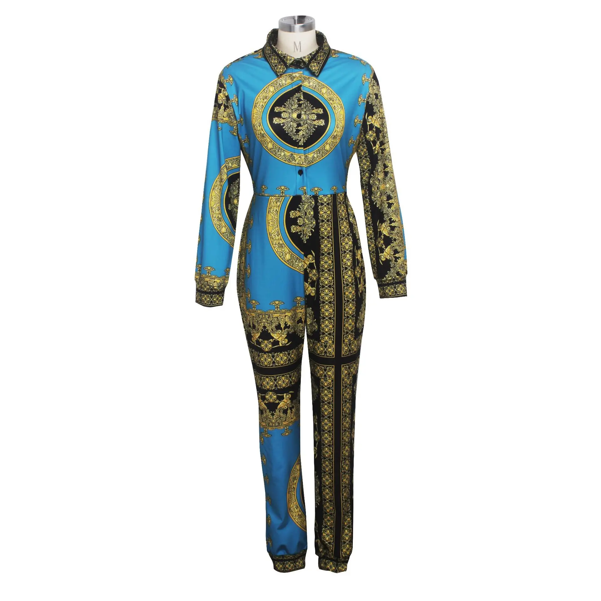 Retro Print Long Sleeve Jumpsuit Women Elegant Long Pants Rompers Womens Jumpsuit Turn Down Collar Sexy Club Outfits Overalls
Retro Print Long Sleeve Jumpsuit Women Elegant Long Pants Rompers Womens Jumpsuit Turn Down Collar Sexy Club Outfits Overalls