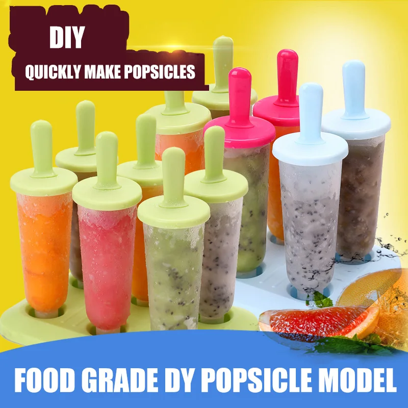 6pcs/1 Set Circular with Lid Ices Tray DIY Ices Cream Mold Popsicles Molds Makers B88
6pcs/1 Set Circular with Lid Ices Tray DIY Ices Cream Mold Popsicles Molds Makers B88