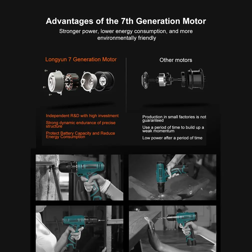 12V Electric Screwdriver Cordless Drill kit Wireless Power Driver Lithium Battery high Speed Electric Drill with Accessories
12V Electric Screwdriver Cordless Drill kit Wireless Power Driver Lithium Battery high Speed Electric Drill with Accessories