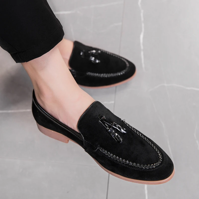 Men Casual Shoes Loafers Luxury Tassel Suede Man Wholesale Soft Leather Footwear Zapatos De Hombre sapato masculino social
Men Casual Shoes Loafers Luxury Tassel Suede Man Wholesale Soft Leather Footwear Zapatos De Hombre sapato masculino social