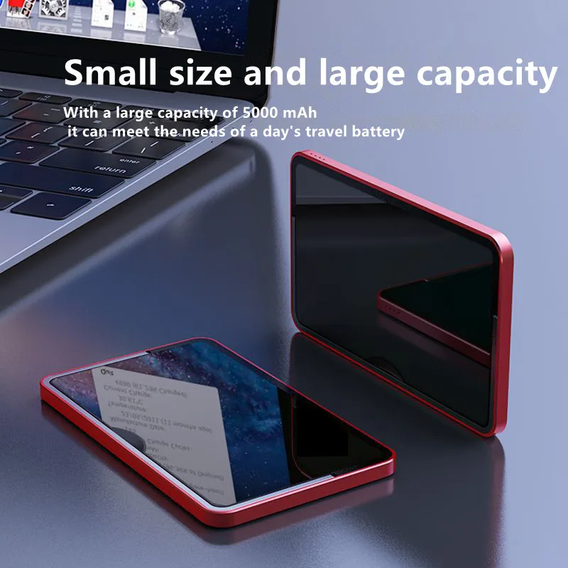 Для Iphone 13 12pro Max 15 Вт быстрое зарядное устройство Внешняя батарея 2021 Новинка 5000 мАч портативный магнитный беспроводной внешний аккумулятор 
Для Iphone 13 12pro Max 15 Вт быстрое зарядное устройство Внешняя батарея 2021 Новинка 5000 мАч портативный магнитный беспроводной внешний аккумулятор