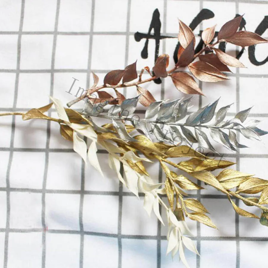 10pcs Dried Preserved White/Gold/Silver Ruscus Leaf Branch For Wedding Party Home Hotel Decoration DIY Flower Project Accessory
10pcs Dried Preserved White/Gold/Silver Ruscus Leaf Branch For Wedding Party Home Hotel Decoration DIY Flower Project Accessory