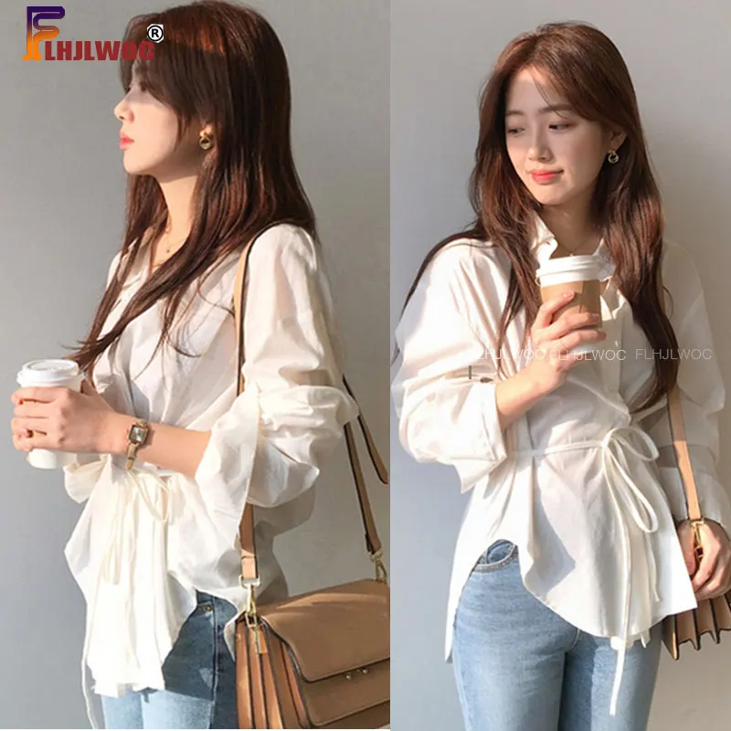 Solid White Shirts Blouses Autumn Long Sleeve Elegant Office Lady Single-Breasted Button Shirt Women Cotton Tops Korea 2020
Solid White Shirts Blouses Autumn Long Sleeve Elegant Office Lady Single-Breasted Button Shirt Women Cotton Tops Korea 2020